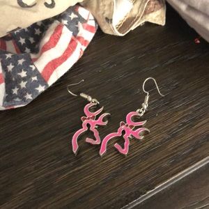 Browning deer earrings